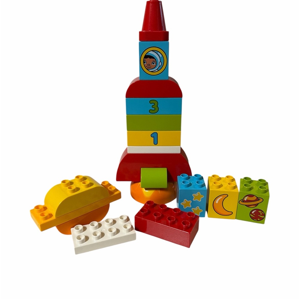 LEGO DUPLO My First Rocket 10815 18 Pieces Retired Set Complete/Block Replaced